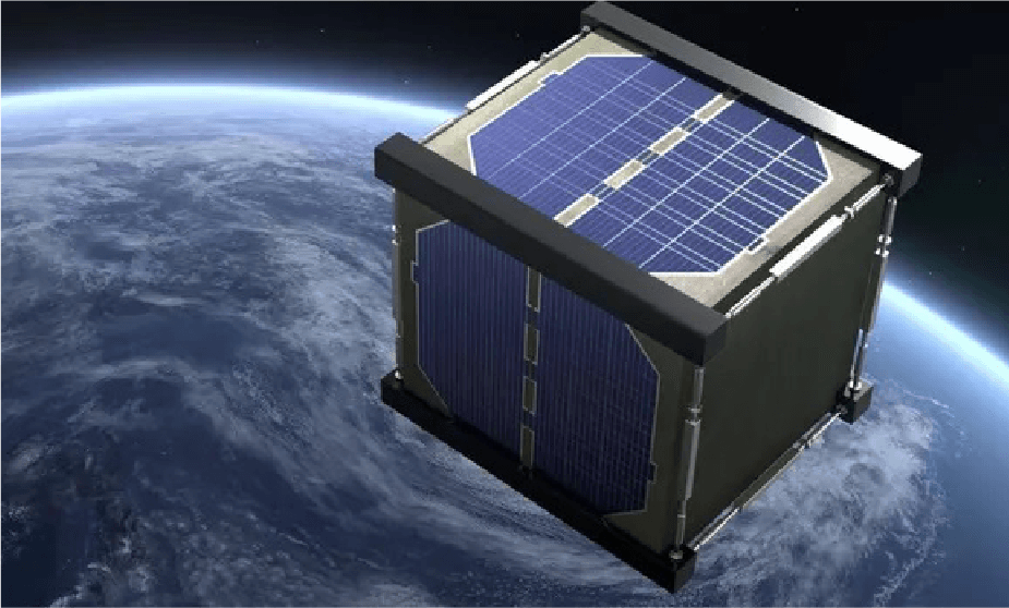 satélite de madera