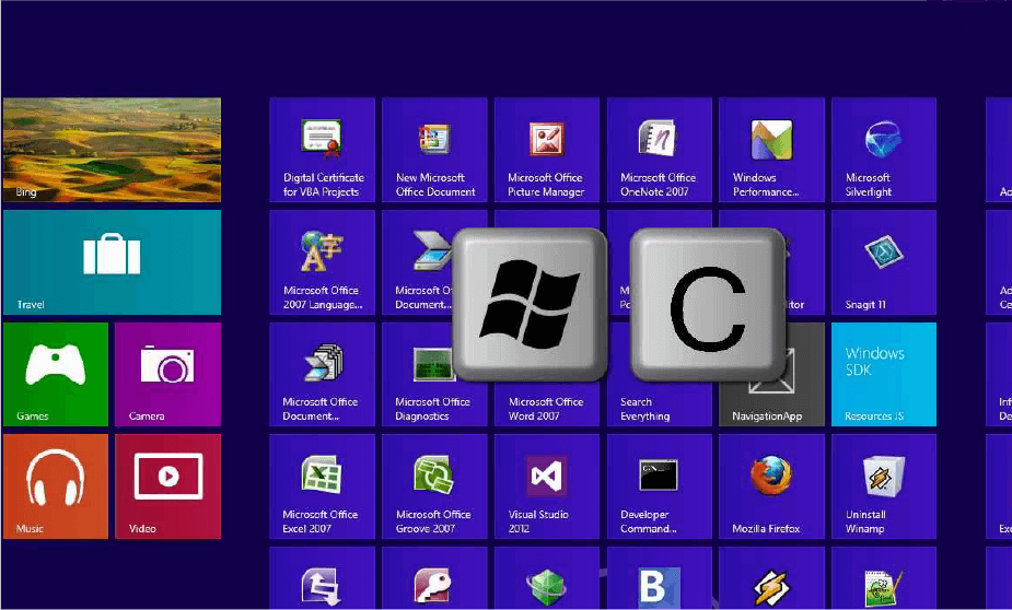 Win+C Windows