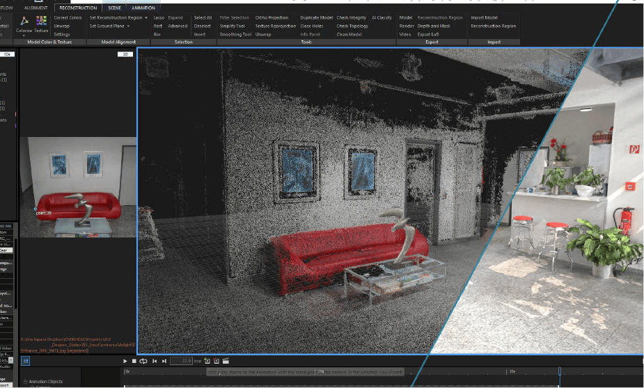 renderización en RealityCapture