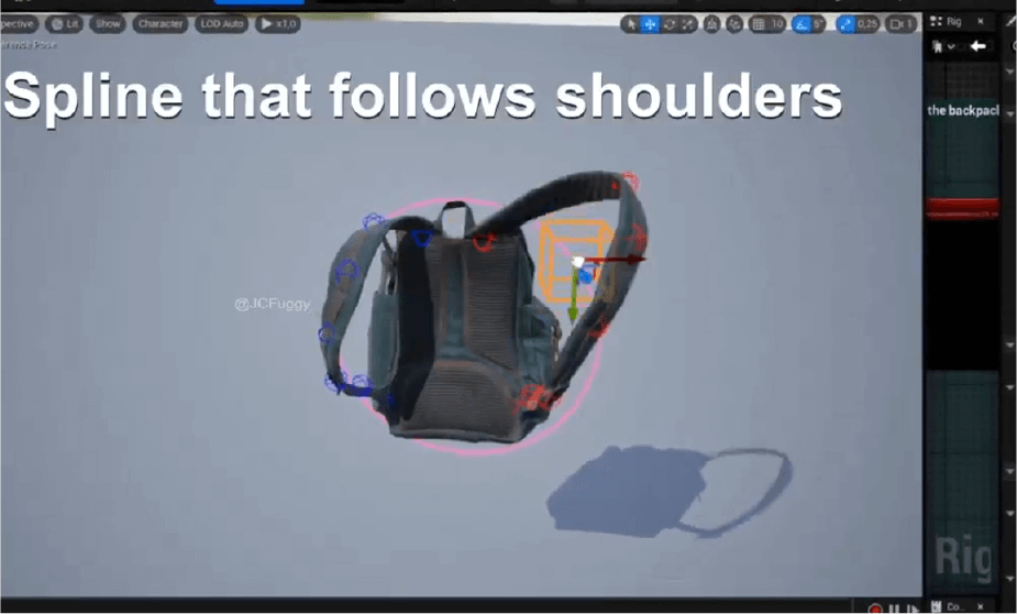 mochila Unreal Engine