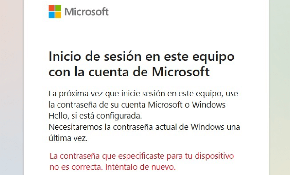 sesión iniciada